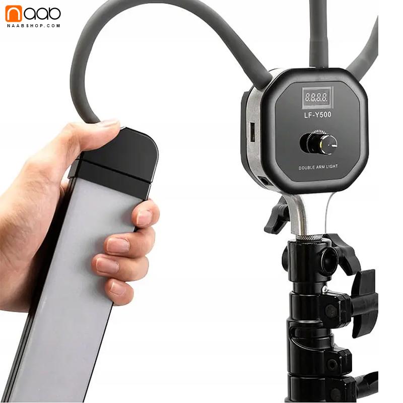 نور ثابت شاخ گوزنی(2 بازو) RoHS LFY_500 Double Arm Light+سه پایه و ریموت - Image 5