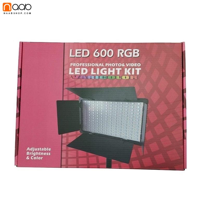 پنل نور ال ای دی آرجی بی Professional LED U600 RGB+باتری و شارژر - Image 8