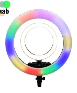 رینگ لایت 2 قلو(قطر ۴۵ و توان ۶۵ وات) KY-BK 416 RGB Ringlight