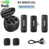 میکروفون یقه ای بی سیم بویا مدل BOYA BY-WM3T-D2+گارانتی شرکتی - Image 10