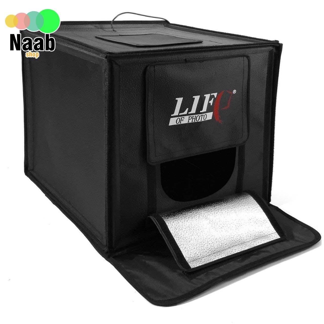 لایت باکس (خیمه نور) لایف 40 سانتی متر LIFE OF PHOTO LED440S (تک دیمر)