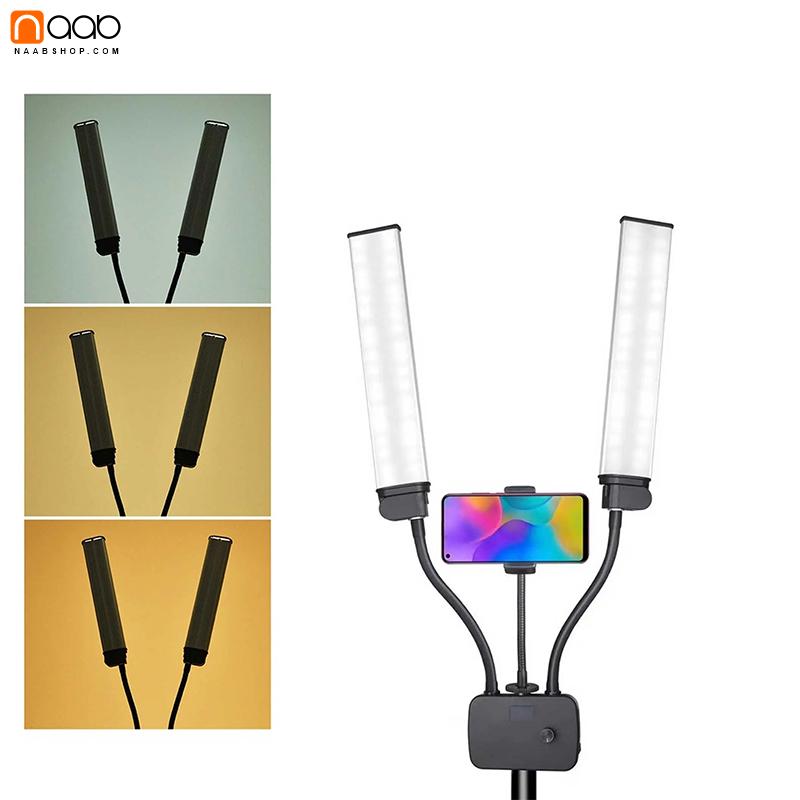 نور ثابت شاخ گوزنی(2 بازو) RoHS LFY_500 Double Arm Light+سه پایه و ریموت - Image 7