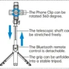 سه پایه موبایل آیسانی مدل KH6 Mini Selfie Stick Tripod Extendable - Image 2