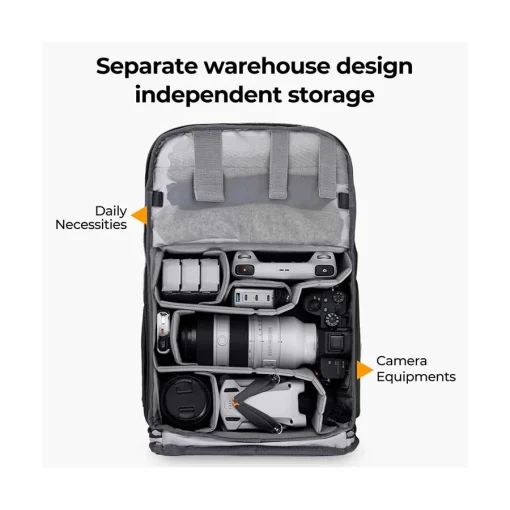 کوله پشتی کی‌ اند اف K&F 087AV1 Camera Bag Backpack - Image 3