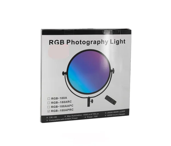 نور ثابت آرجی بی (سافت لایت)کینگ پاور KING POWER RGB-188APRC - Image 2