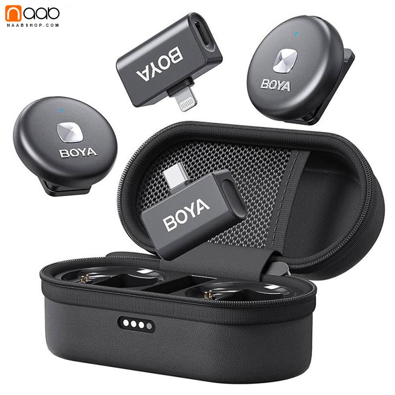میکروفون یقه ای سکه ای بویا BOYA OMIC COMBO Wireless Microphone