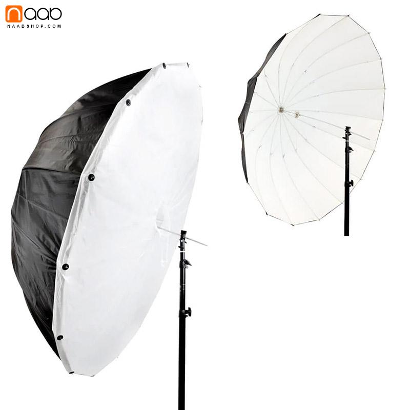 چتر عکاسی داخل سفید لایف Life of photo Umbrella 180cm+دفیوزر