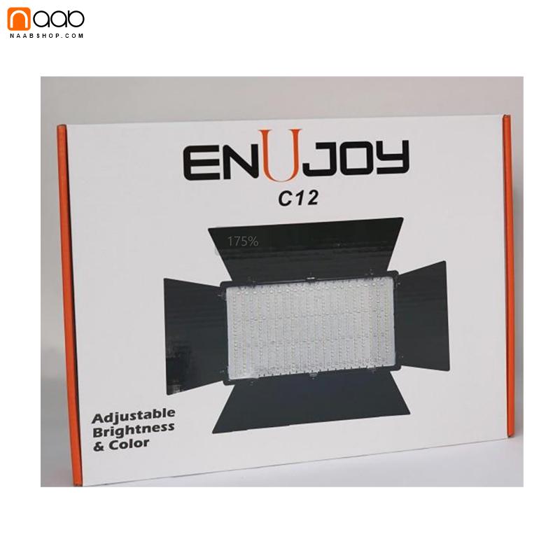 پنل نور ال ای دی آرجی بی ENUJOY C12 LED RGB PANEL+باتری و شارژر - تصویر 7