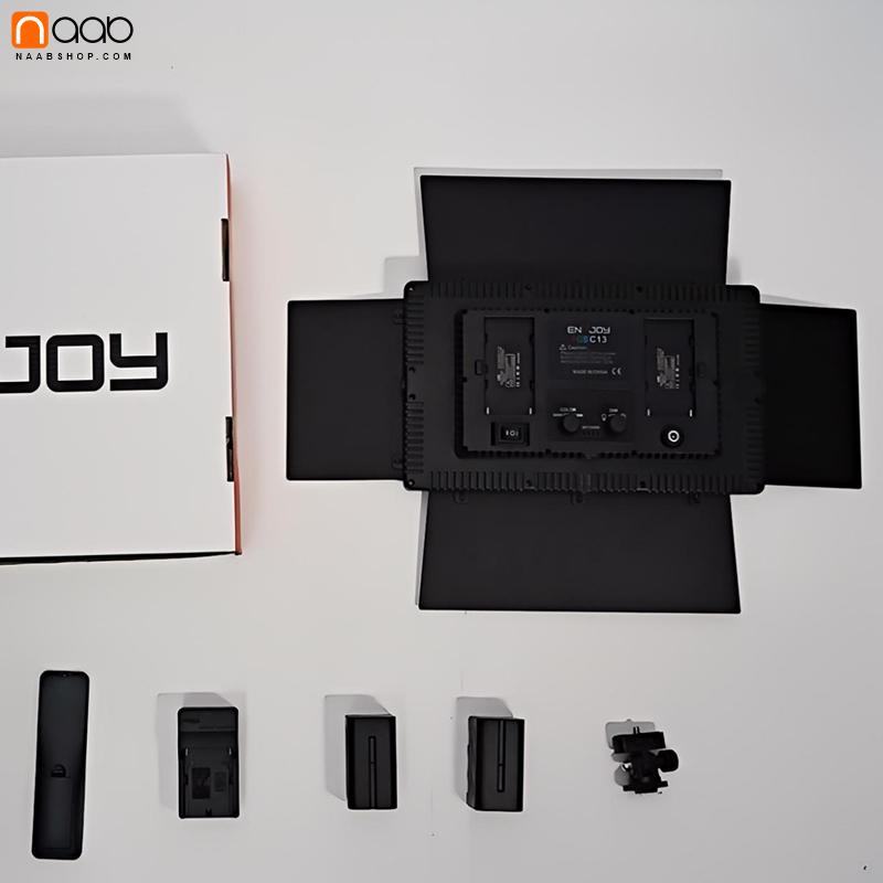 پنل نور ال ای دی آرجی بی ENUJOY C13 LED RGB PANEL+باتری و شارژر - تصویر 8