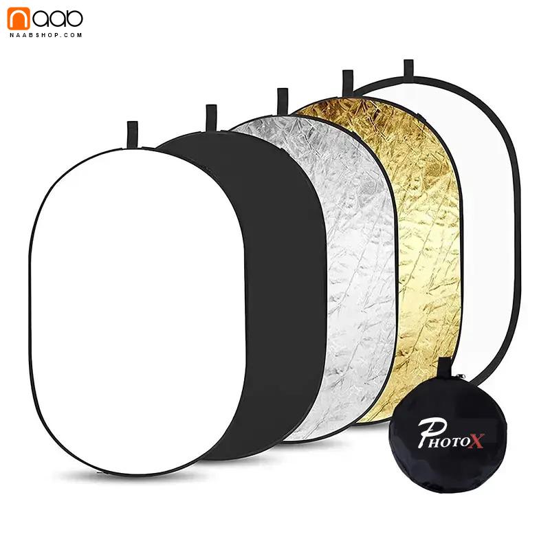 رفلکتور پنج‌کاره بیضی PROFASIONAL Reflector 5in1_150×200cm