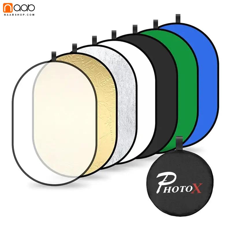 رفلکتور هفت‌کاره بیضی ابعاد PROFASIONAL Reflector 7in1_120×180cm
