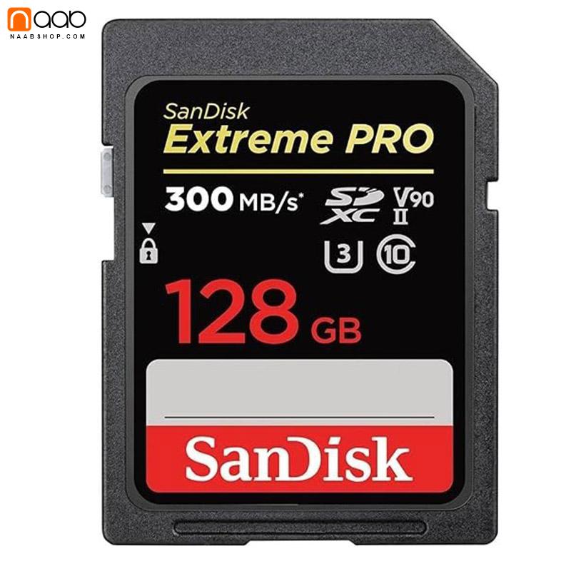 کارت حافظه سندیسک SANDISK EXTREME PRO SDHC 128GB 300MB/s