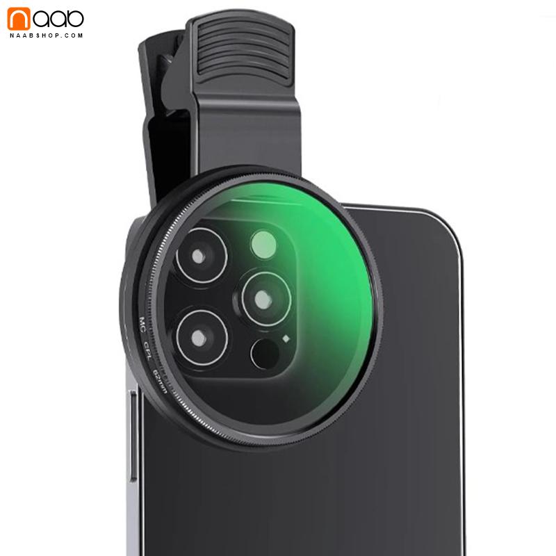فیلتر لنز پلاریزه کلیپسی موبایل مدل 52mm CPL