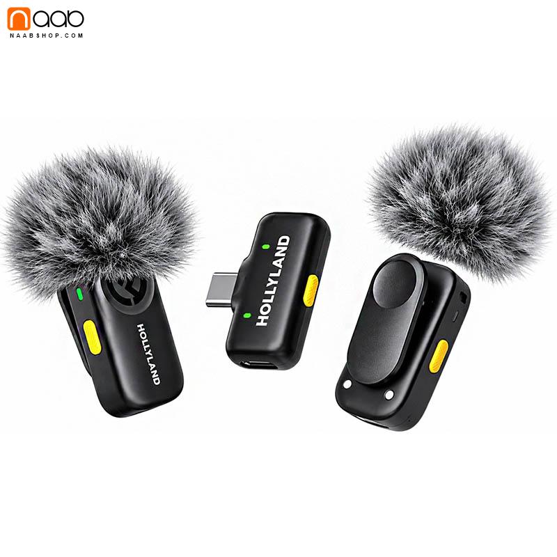میکروفن بی سیم یقه ای هالی لند Hollyland LARK A2 Mini Duo